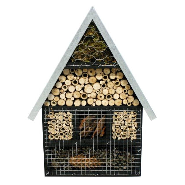 CARE-Bird Insektshotell B med Zinktak 50cm - Svart