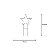 Siluett Barlumi Stjärna 60cm 150 L