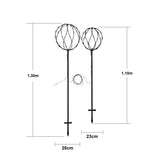 Utomhusdekoration Sphere Set av 2