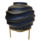 Glasvas 'Globe' på pedestal H21cm