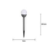 Gångbelysning Solcell 'Roma' Silver 2-pack