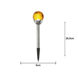 Gångbelysning Solcell 'Roma' Amber 2-pack