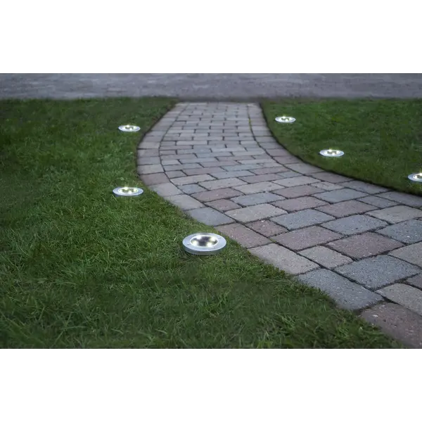 Spotlight Solcell 'Lawnlight' Silver 3-pack