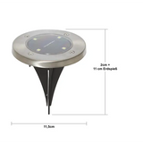 Spotlight Solcell 'Lawnlight' Silver 3-pack