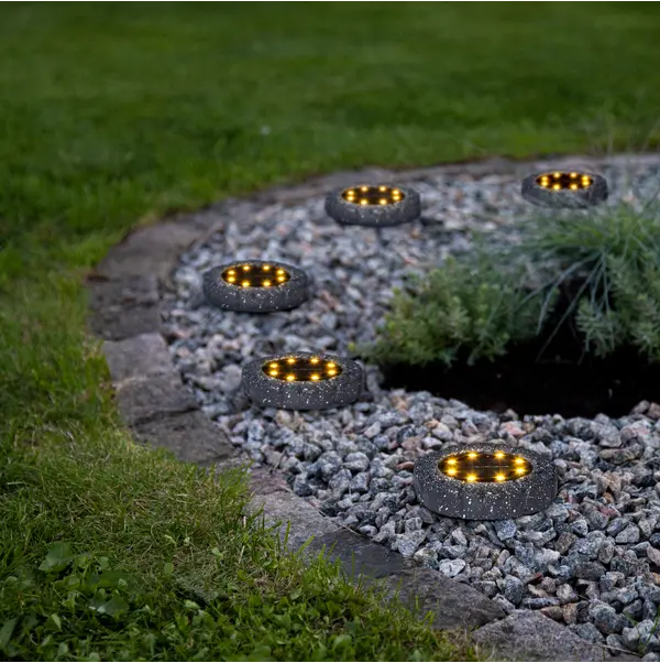 Spotlight Solcell 'Lawnlight' Grå 2-pack