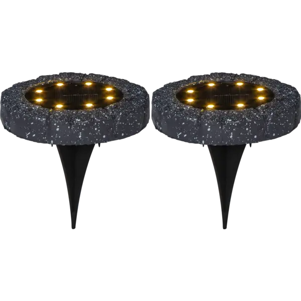 Spotlight Solcell 'Lawnlight' Grå 2-pack