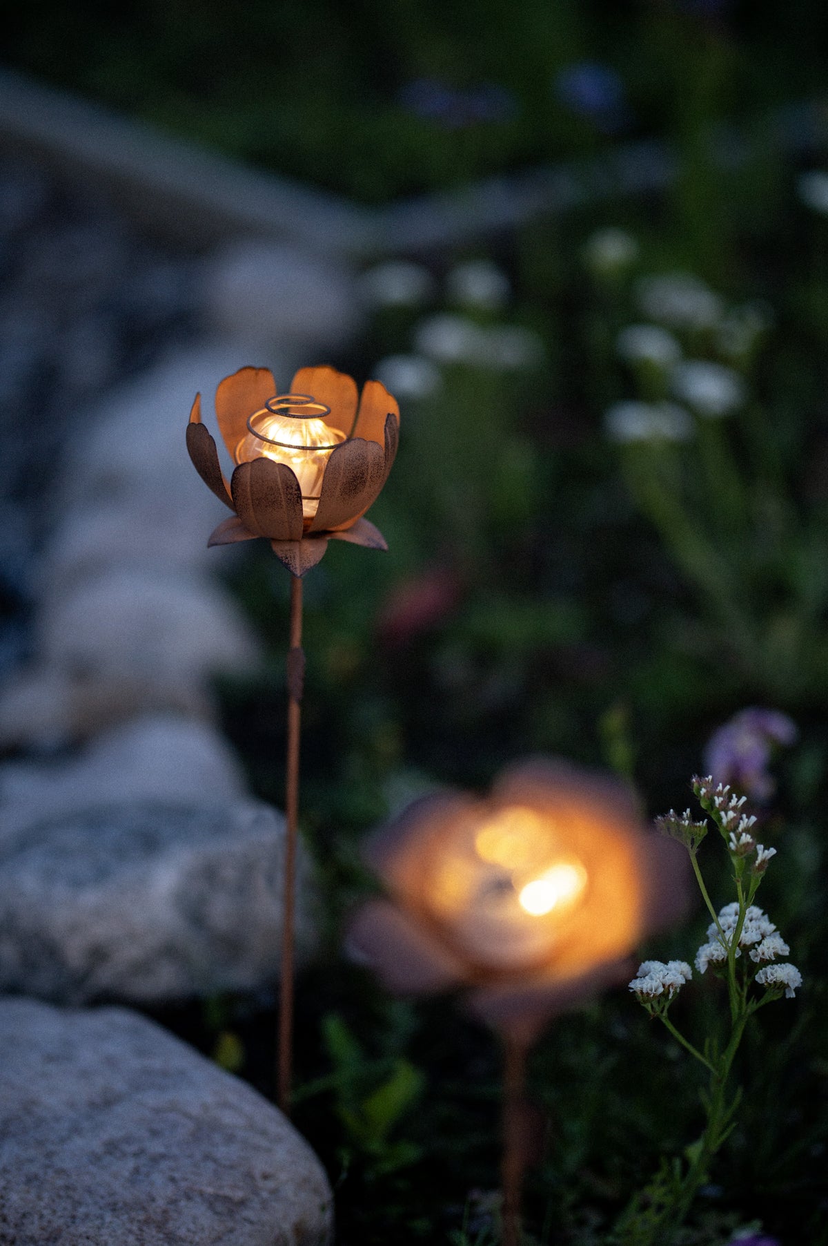 Dekorationsbelysning Solcell 'Oxida Flower' 2-pack