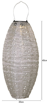 Dekorationsbelysning Solcell 'Festa' Beige