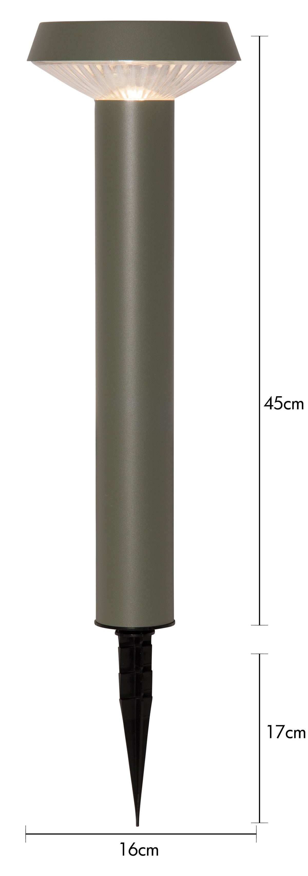 Gångbelysning Solcell 'Casa' Grön