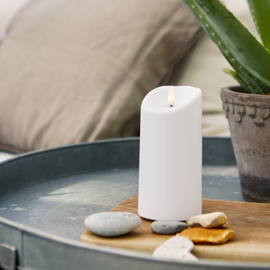 Blockljus 'Flamme' H15cm - LED