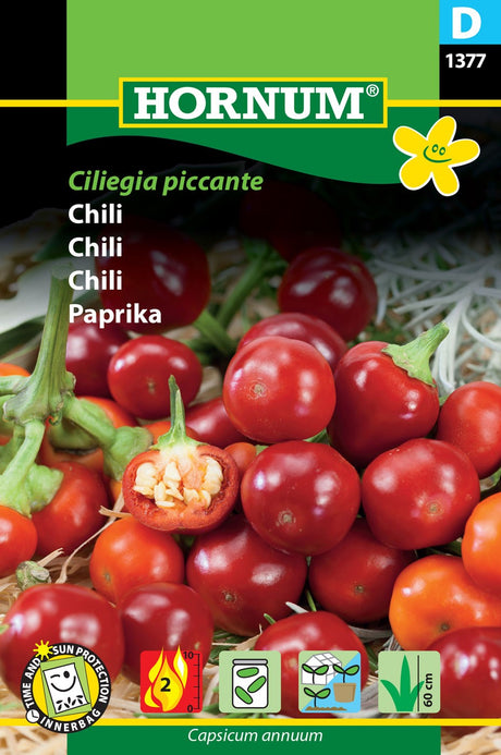 Körsbärschili 'Ciliegia Piccante' frö