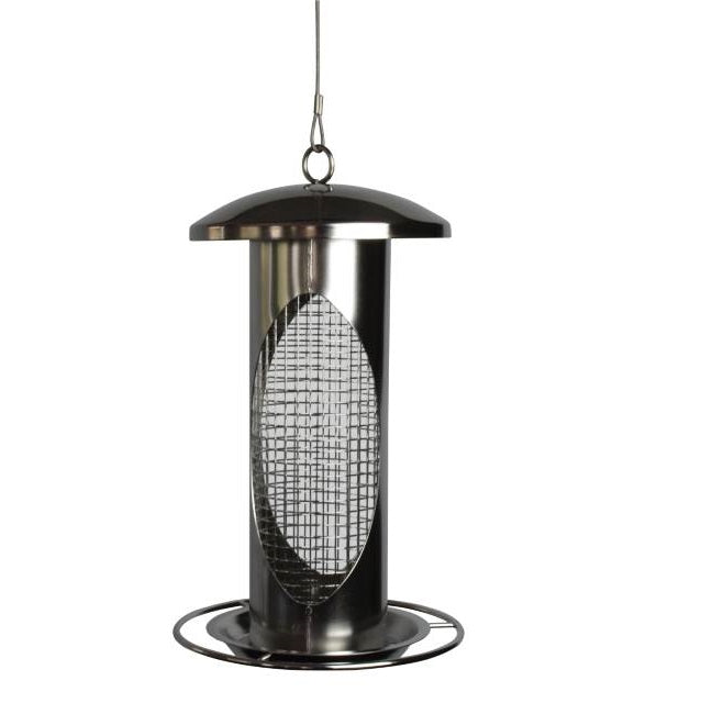 CARE-Bird Foderautomat 'De Luxe' till nötter 27cm - Silver