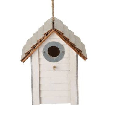 Fågelholk i Trä 19cm - Vit