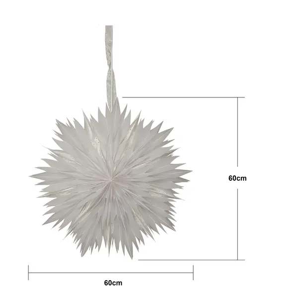 Pappersstjärna Dis Vit 60cm