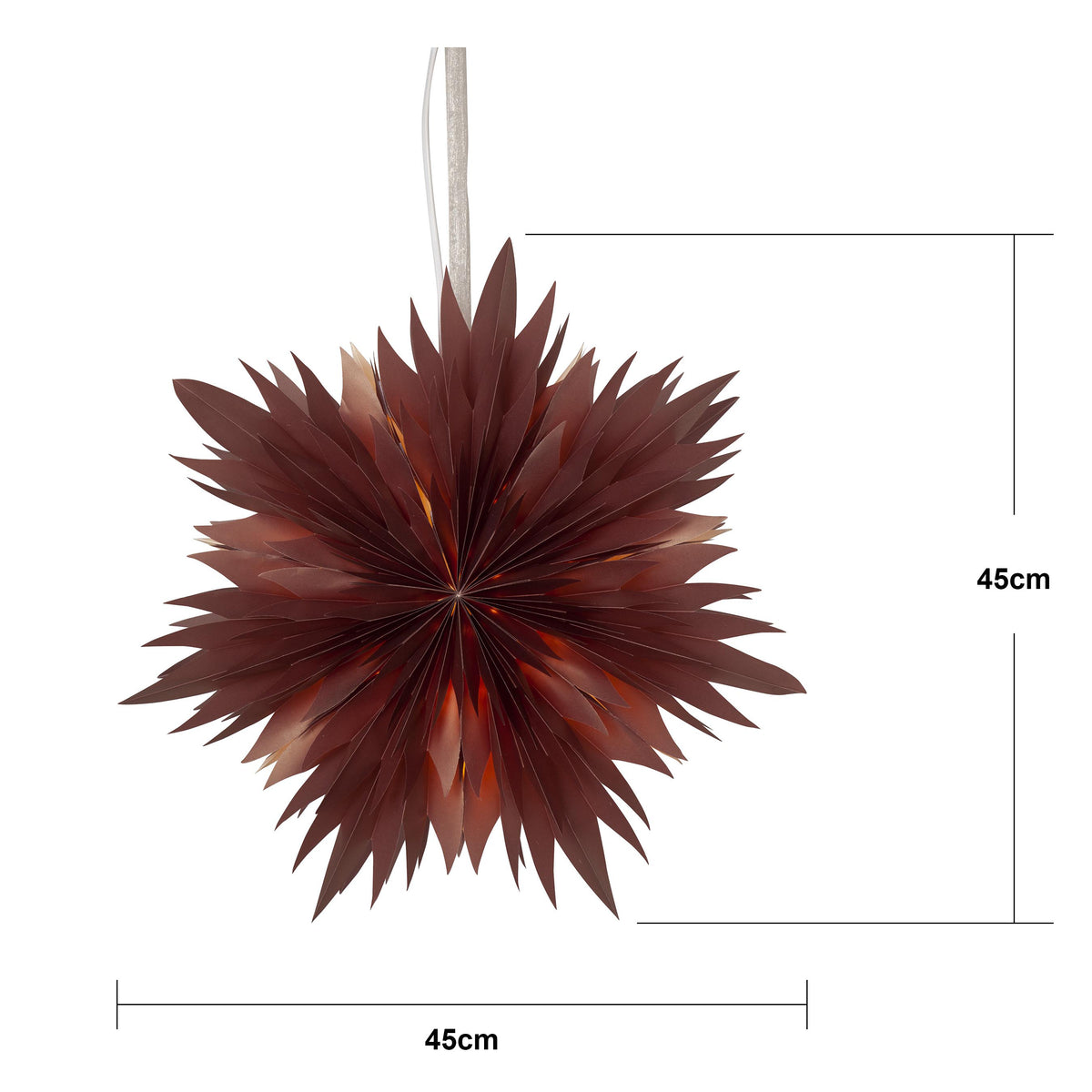 Pappersstjärna Dis Röd 45cm