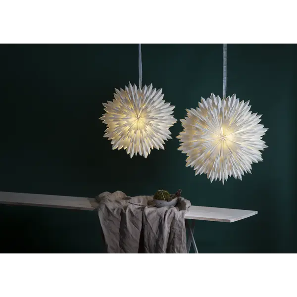 Pappersstjärna Ice Vit 50cm