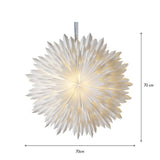 Pappersstjärna Ice Vit 70cm