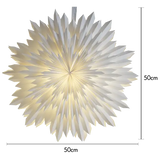 Pappersstjärna Ice Vit 50cm