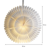 Pappersstjärna Frost Vit 50cm