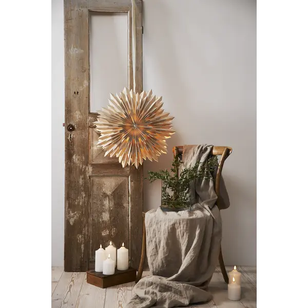 Pappersstjärna Ice Beige 50cm