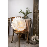 Pappersstjärna Crystal Vit 50cm