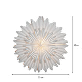 Pappersstjärna Crystal Vit 50cm