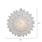 Pappersstjärna Crystal Vit 50cm