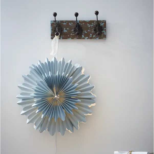 Pappersstjärna Crystal Blå 50cm