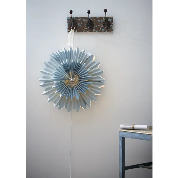 Pappersstjärna Crystal Blå 50cm