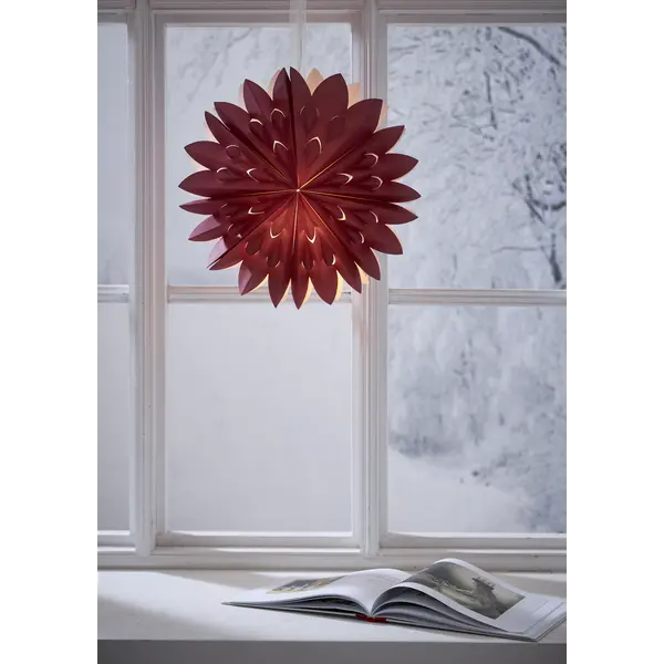 Pappersstjärna Clipp Röd 40cm