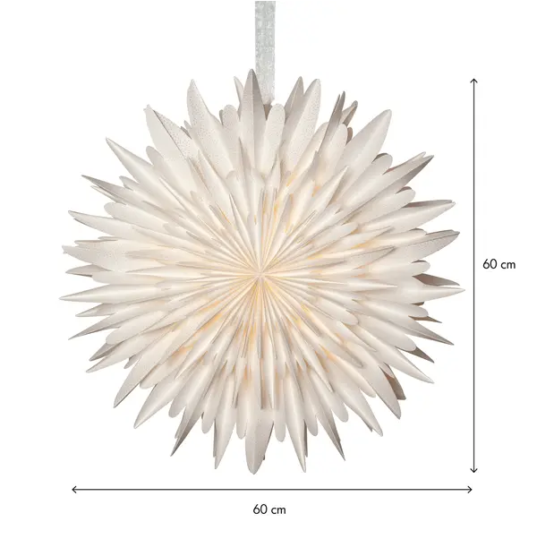 Pappersstjärna Winter Vit 60cm