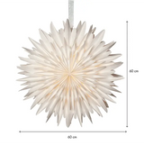 Pappersstjärna Winter Vit 60cm