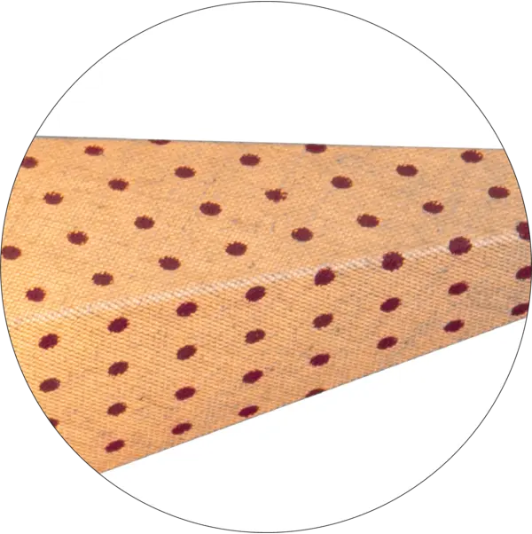 Pappersstjärna Cotton Beige m.röd prick 60cm