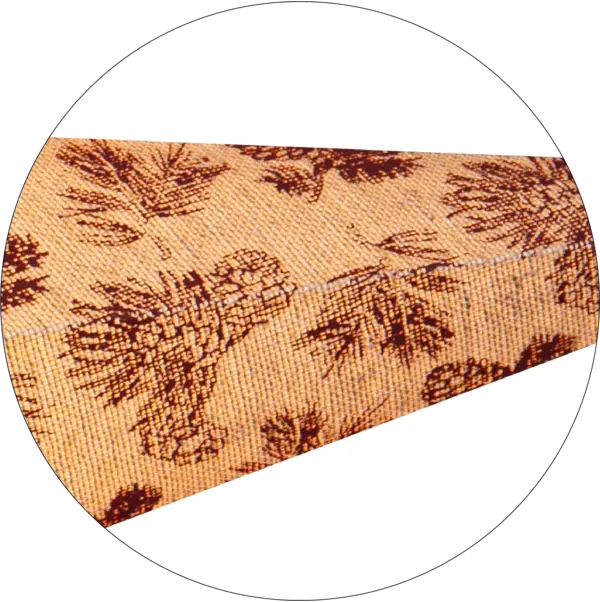 Pappersstjärna Cotton Beige m.röd kotte 60cm