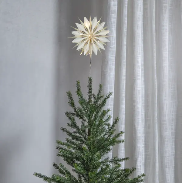 Toppstjärna Flinga Vit 10 LED