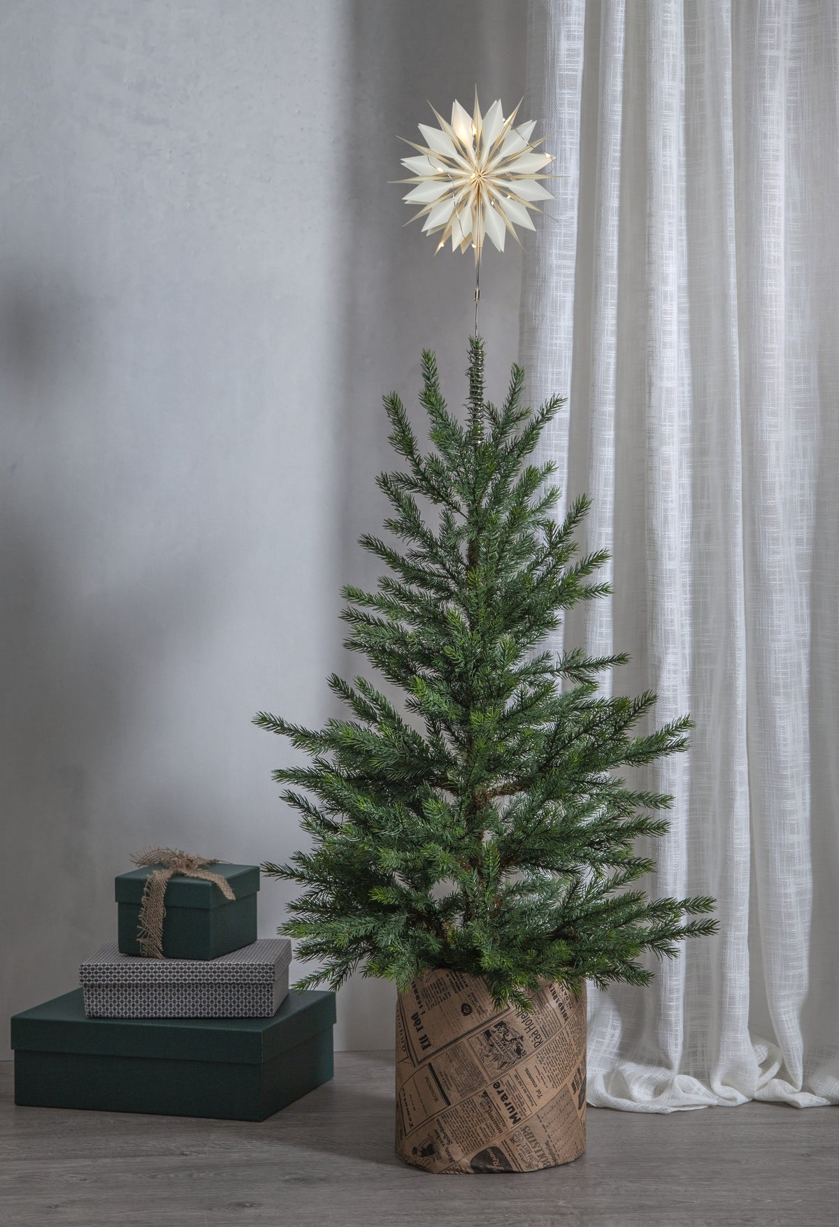 Toppstjärna Flinga Vit 10 LED