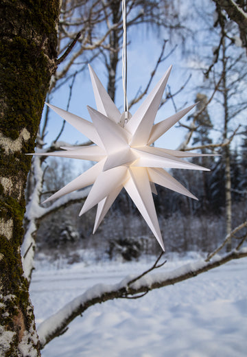 Stjärna Alice Vit moravian 60cm