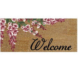 Dörrmatta 'Welcome Flowerpower' 23x53cm