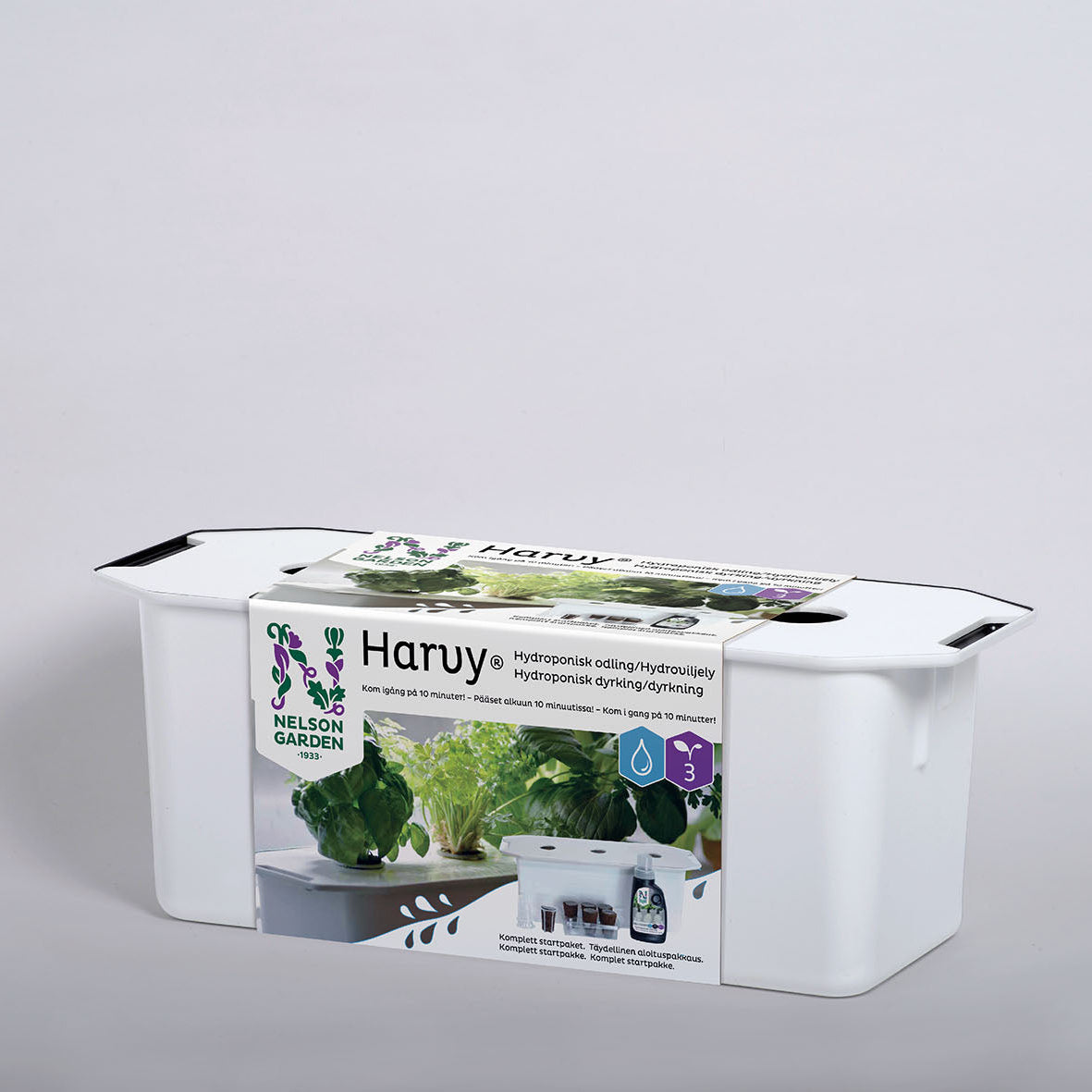 Hydroponisk odling 'Harvy- 3' Startkit - Vit