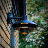 Morph utomhusvägglampa 24 cm miljöbild