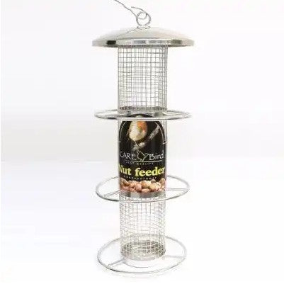 CARE-Bird Foderautomat till nötter XL 36cm - Silver
