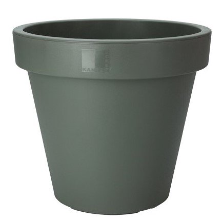 Kruka Rund 35cm - Mörkgrön