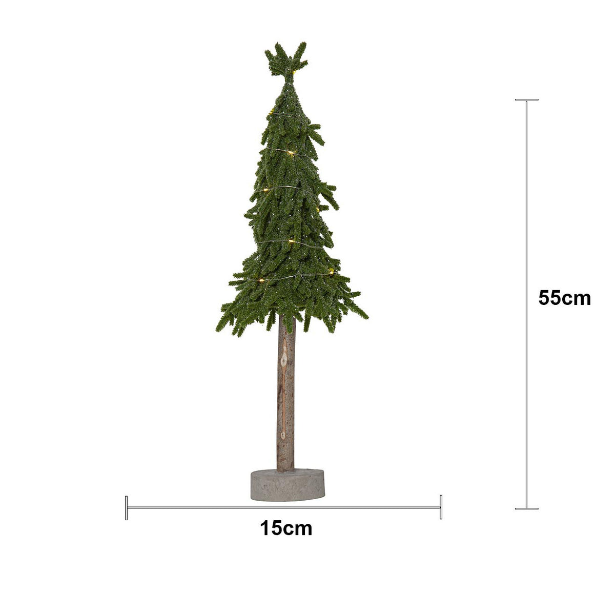 Dekorationsträd Lummer Grön 55 cm 15 L ww BO
