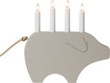 Ljusstake Gry Beige 4L