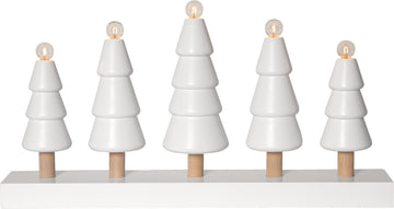 Ljusstake Skog Vit 5L