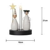 Ljusstake Christmas Joy Vit lucia 1L