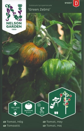 Tomat Vanlig 'Green Zebra'