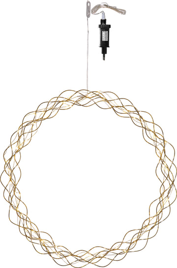 Krans Curly Guld 45cm