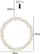 Krans Curly Guld 45cm