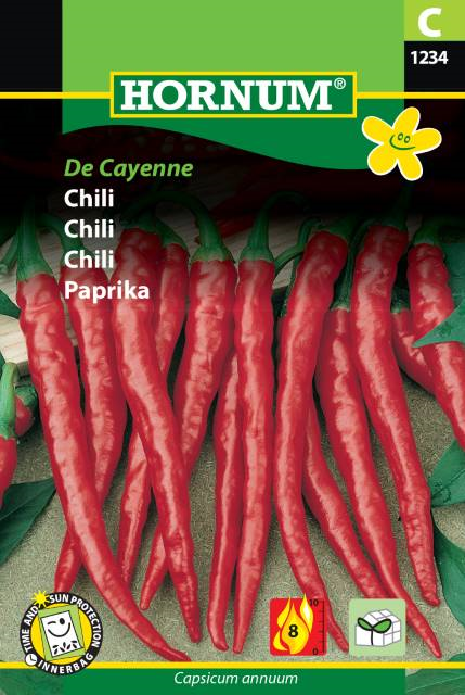 Chili 'De Cayenne' frö